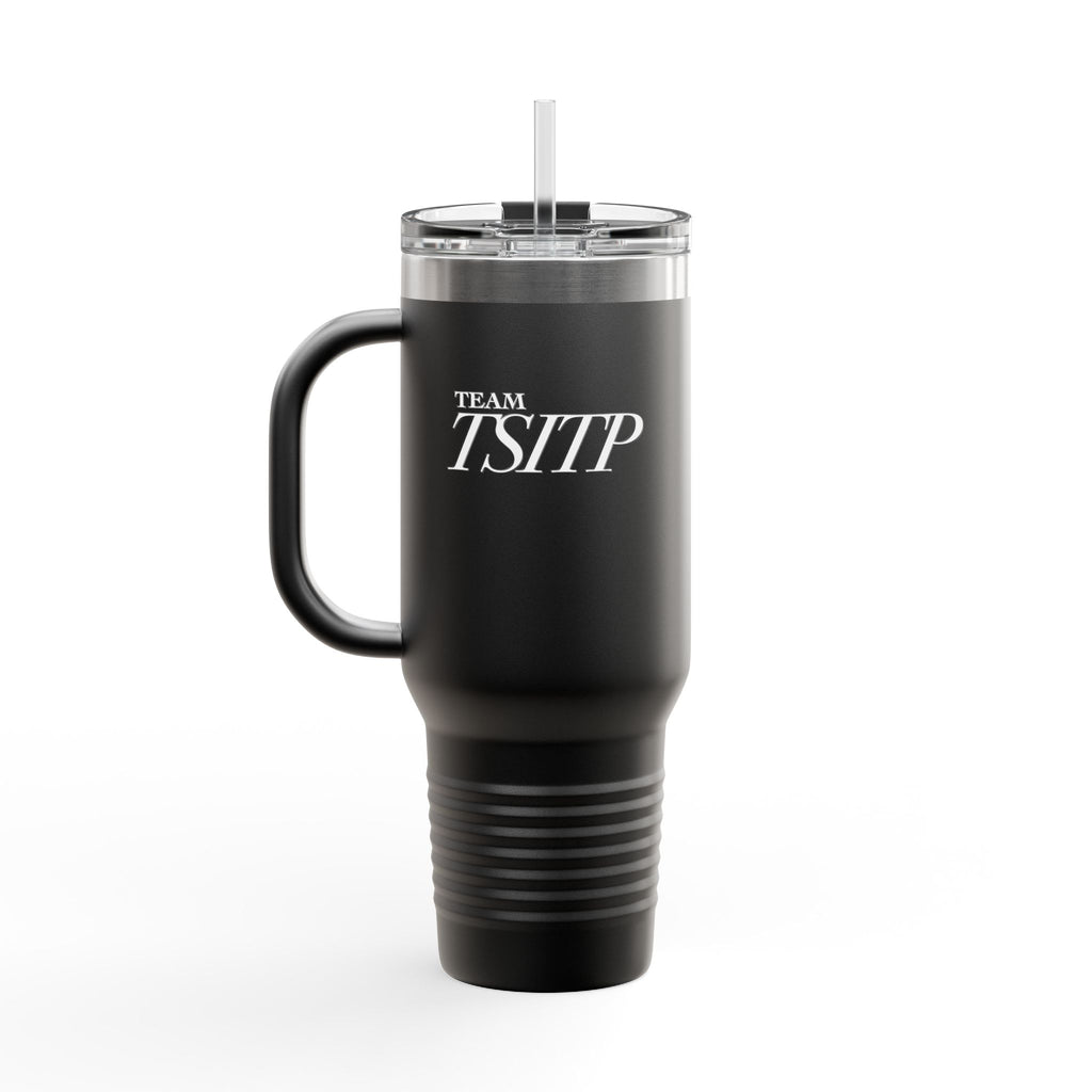 Summer All Night Insulated Travel Mug – 40oz Steel Tumbler with Straw & Handle