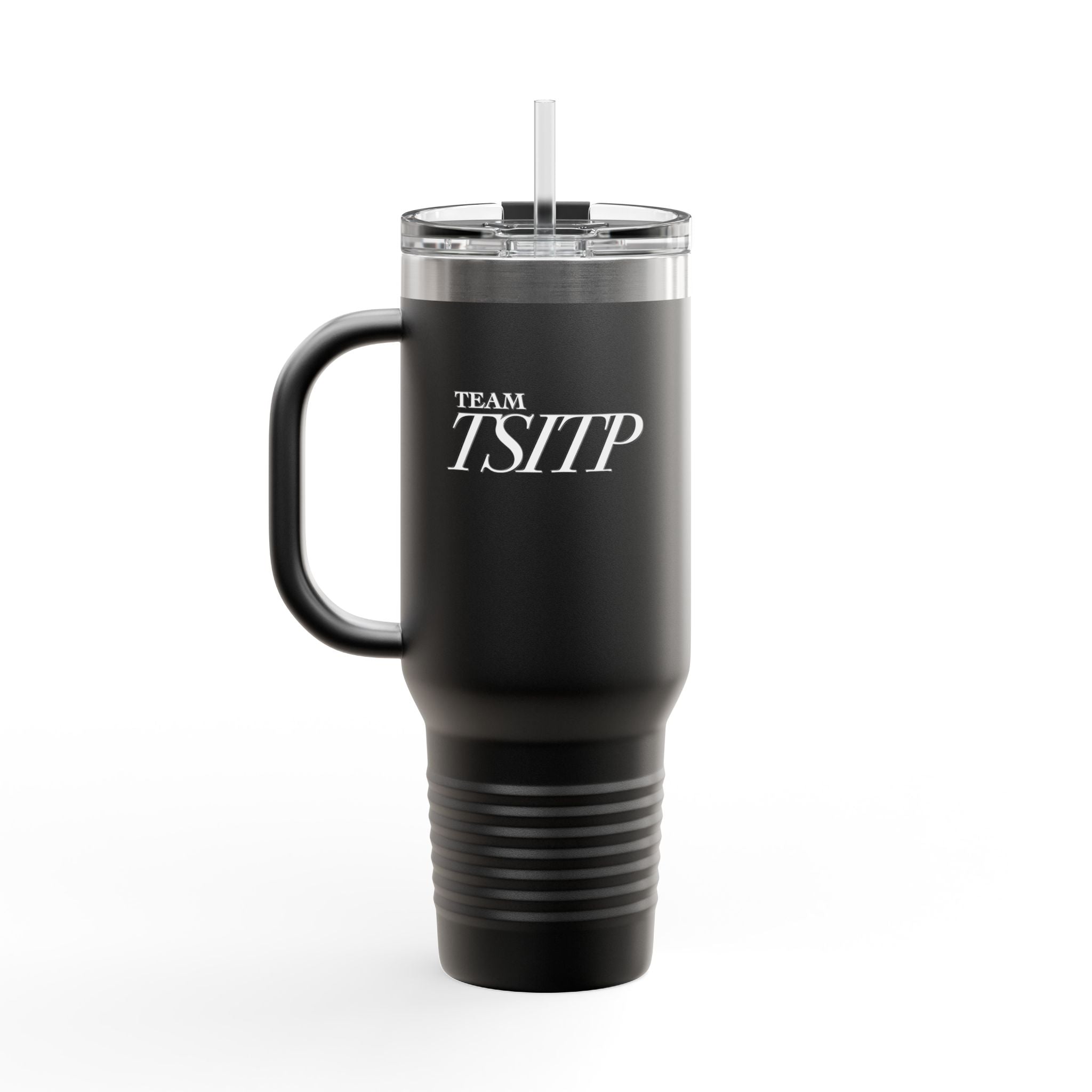Summer All Night Insulated Travel Mug – 40oz Steel Tumbler with Straw & Handle