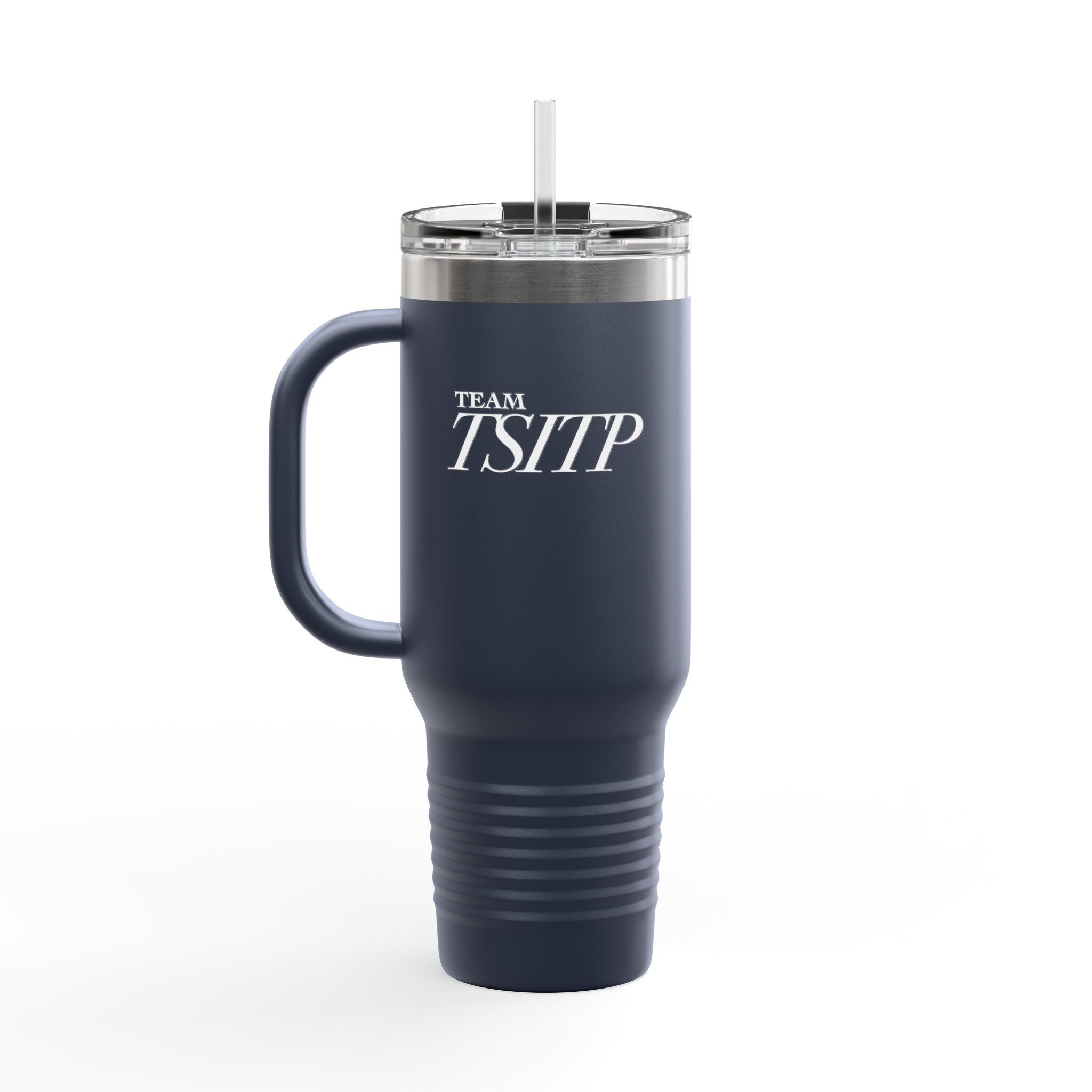 Summer All Night Insulated Travel Mug – 40oz Steel Tumbler with Straw & Handle