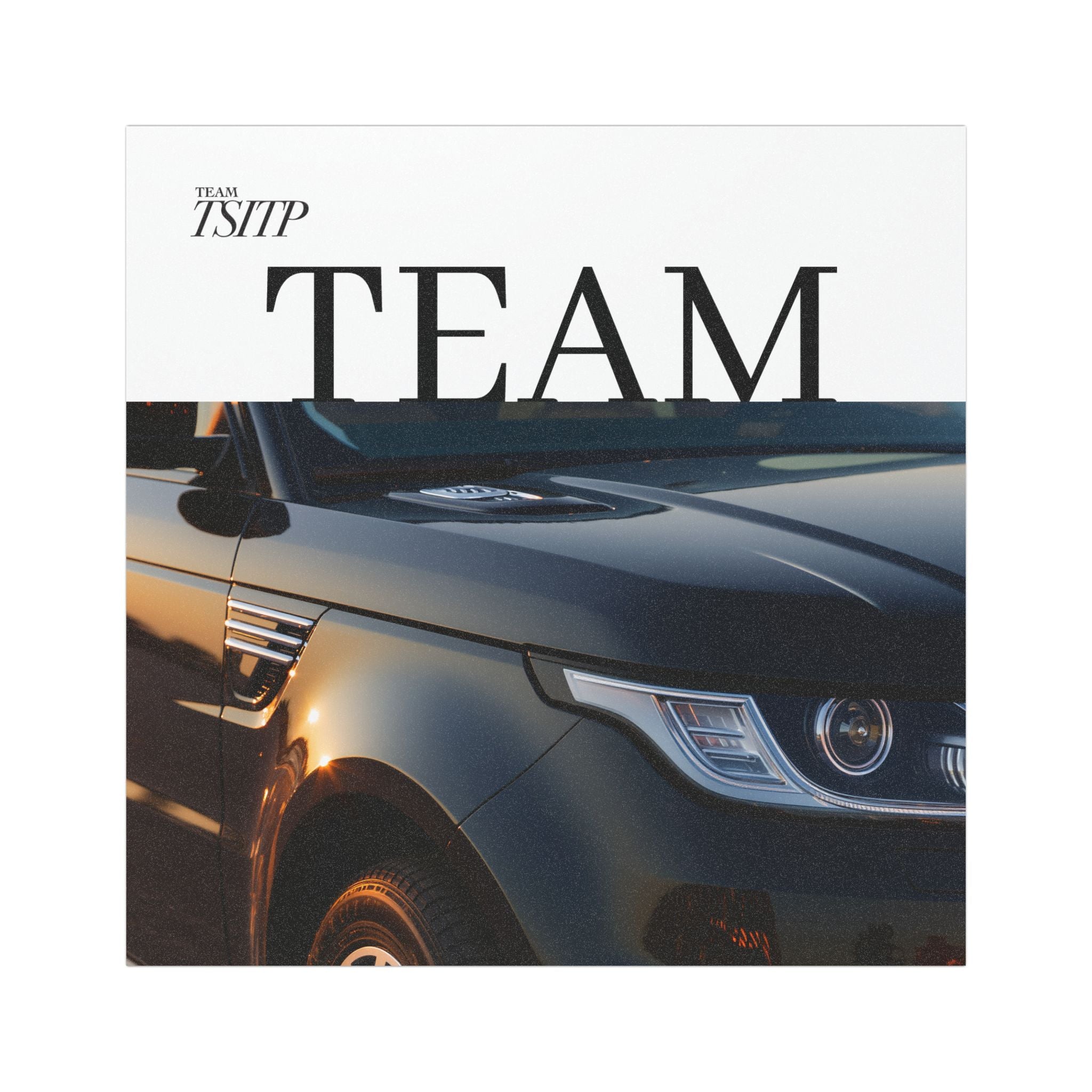 Team Black Rover: Car Magnet — Automotive Magnet