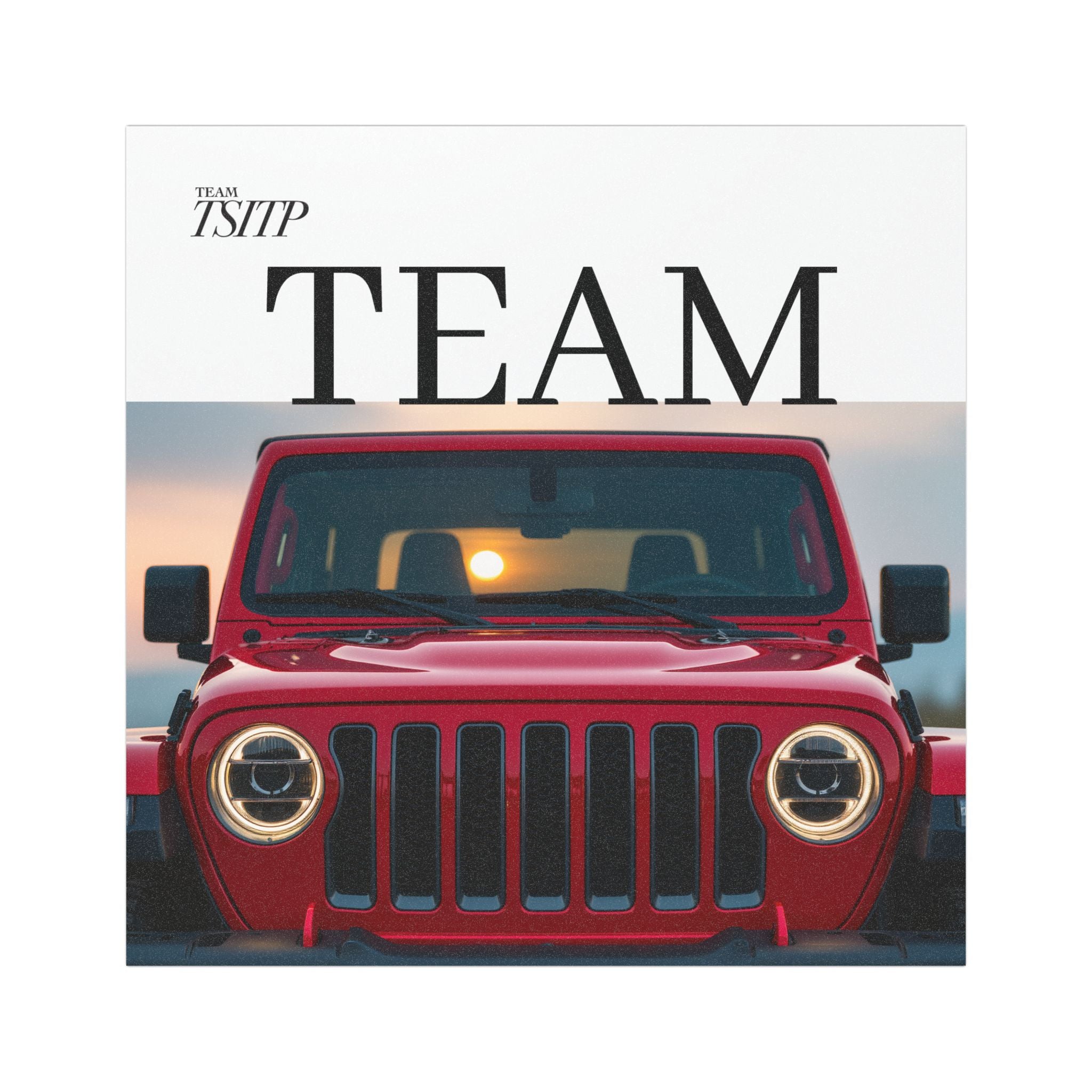 Team Red Jeep: Car Magnet — Automotive Magnet