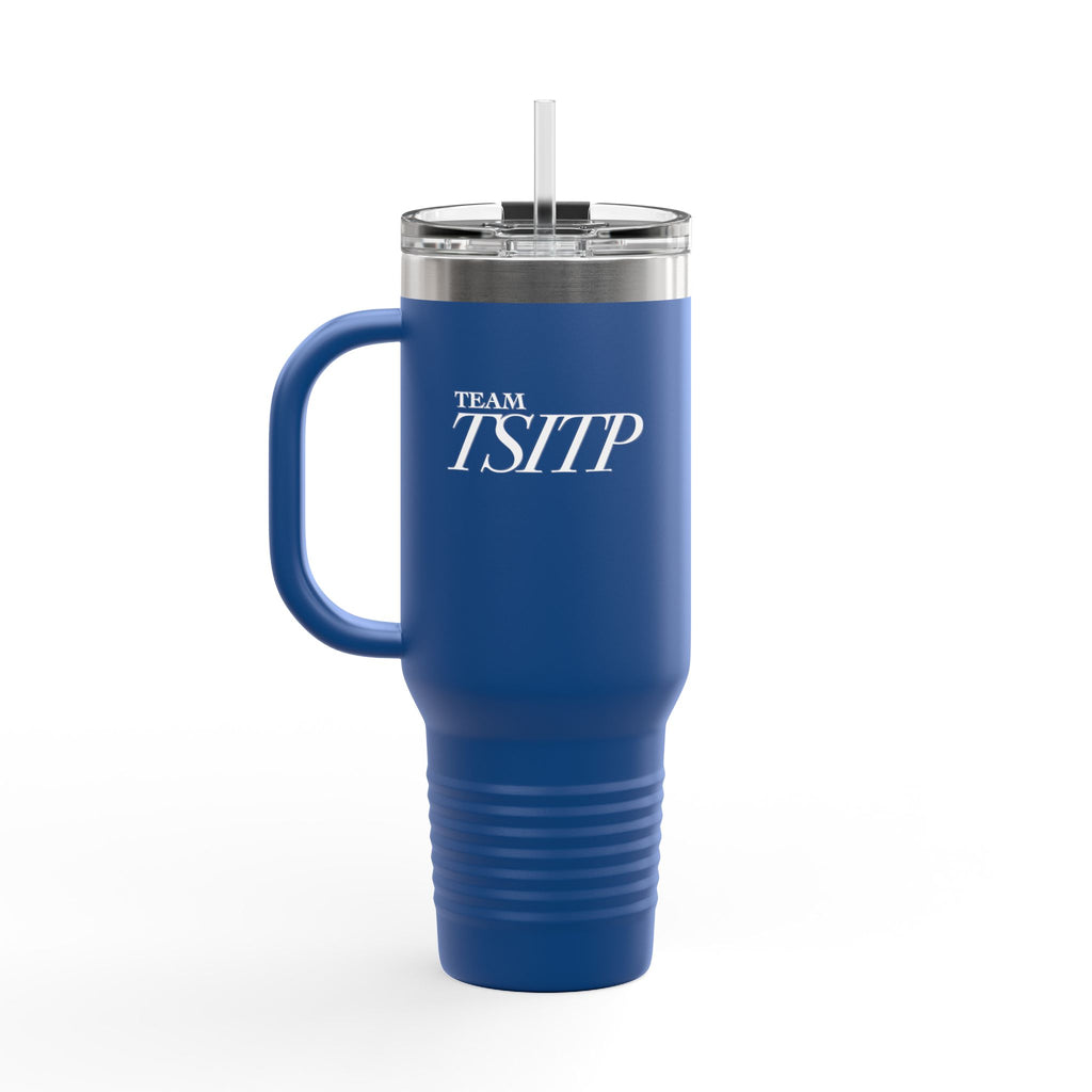 Summer All Night Insulated Travel Mug – 40oz Steel Tumbler with Straw & Handle