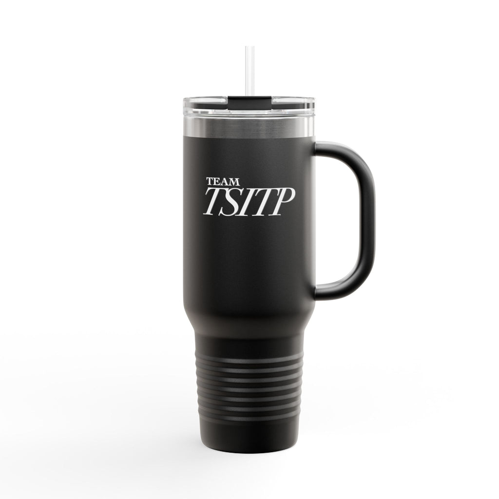 Summer All Night Insulated Travel Mug – 40oz Steel Tumbler with Straw & Handle