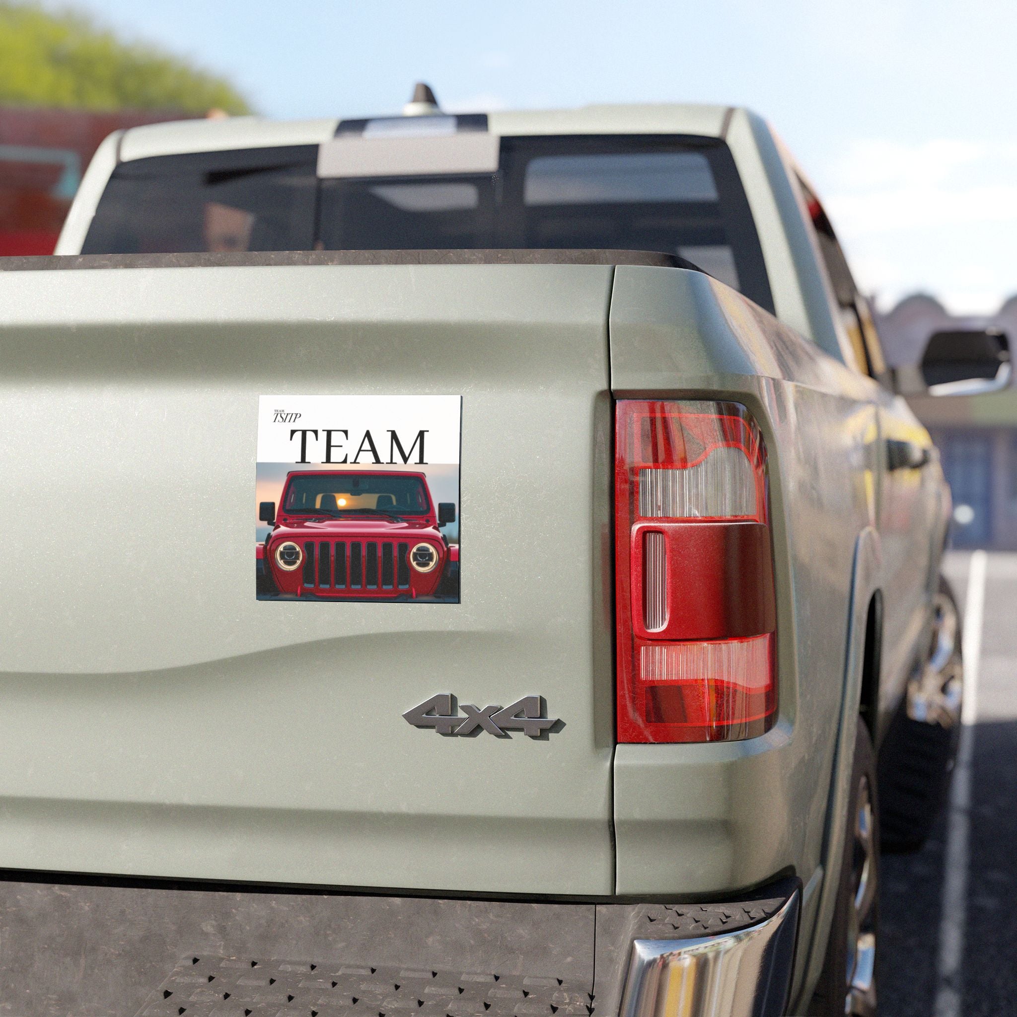 Team Red Jeep: Car Magnet — Automotive Magnet