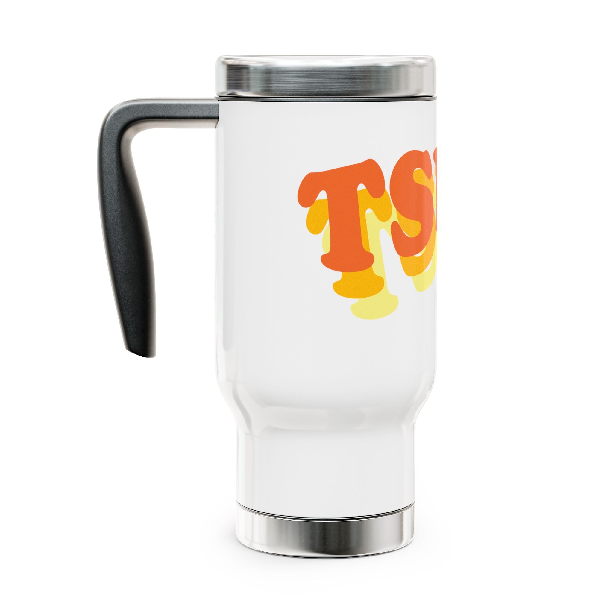 TSITP Retro 'Good Vibes' 14oz Stainless Steel Travel Mug with Handle